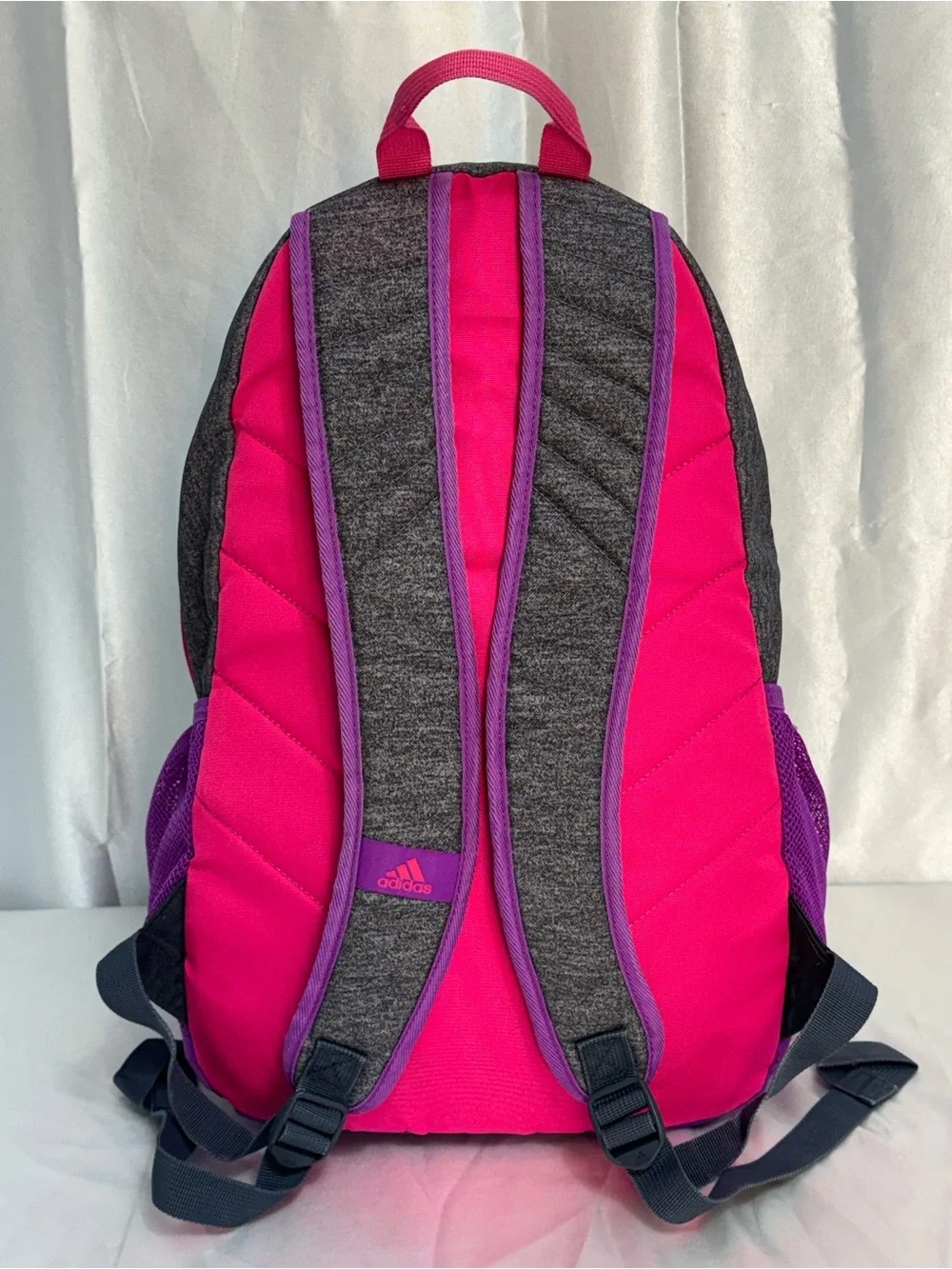 Adidas Foundation Multi-Compartment Backpack Purple Pink Gray